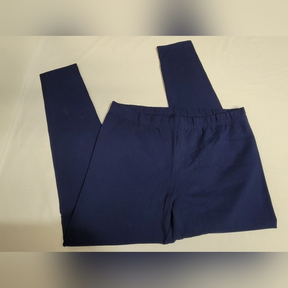 Lands' End Tough Cotton Ankle Legging Deep Sea Navy Girls Plus Size XL (14+-16+) - Picture 9 of 10